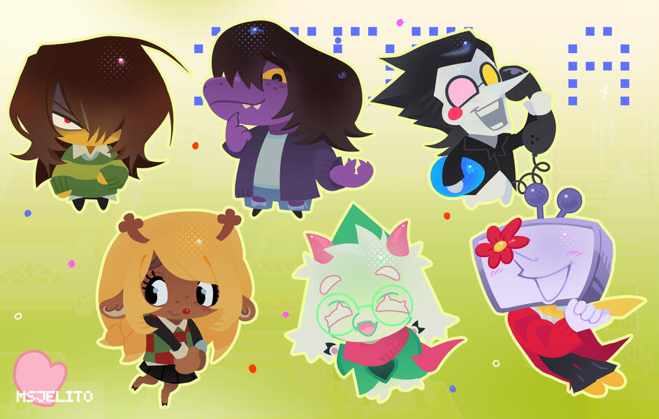 DELTARUNE KEYCHAINS