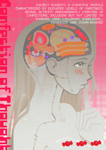 ORIGINAL "BRAINSCAN" PRINT A5